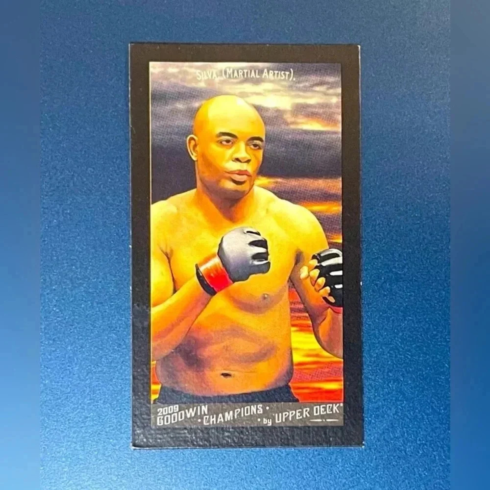 Anderson Silva Mini Black Border Gypsy Queen Back SHORT PRINT 2009 Upper Deck